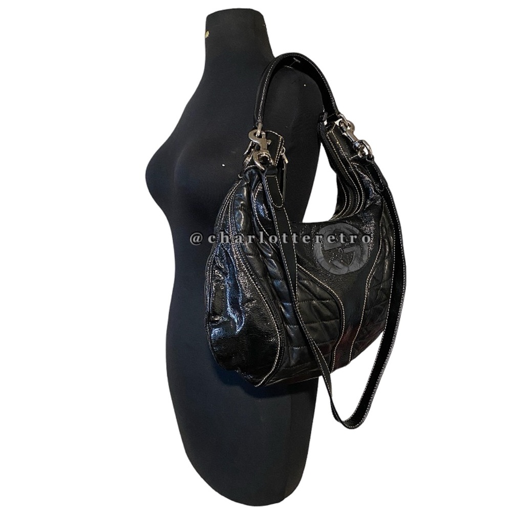 Gucci • Snow Glam Triple Black Hobo Bag
